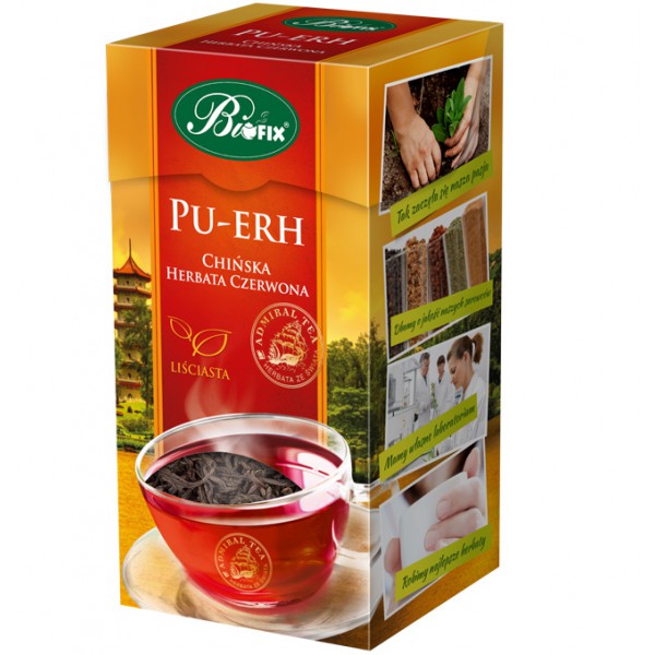 Bi FIX Admiral tea PU–ERH Chińska herbata czerwona liściasta 100 g