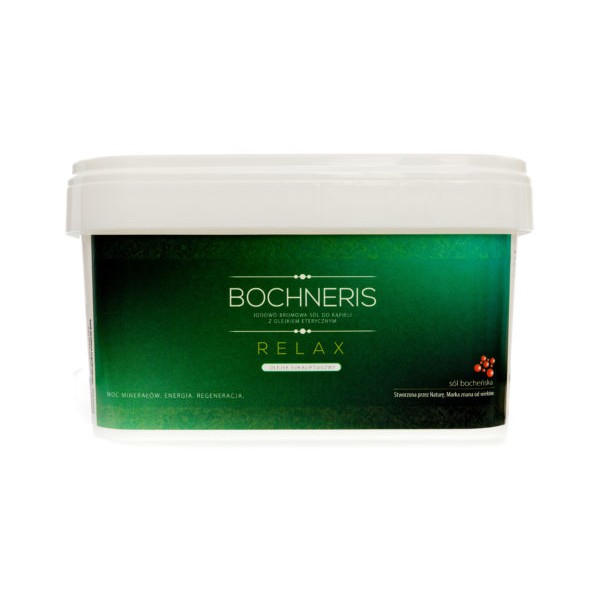 Bochneris RELAX Naturalna sól jodowo-bromowa wiaderko 6kg- pomarańcza