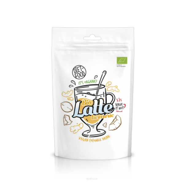 Diet-Food Bio latte z kurkumą 200g