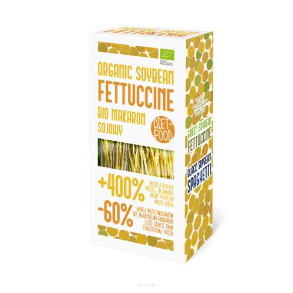 Diet-Food Bio Makaron Sojowy Pomarańczowy Fettuccine 200g