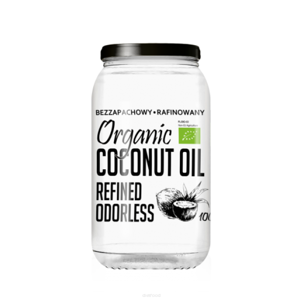 Diet-Food KETO Friendly - Olej kokosowy 1000 ml Organiczny - Nierafinowany