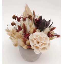 Flower Tavern Kompozycja z suszonych roślin w ceramicznej doniczce
