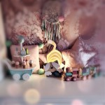 Makuto Art Lampka drewniana do pokoju dziecka 3D Kotek