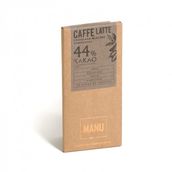 Manufaktura Czekolady Czekolada MANU caffe latte 44% kakao 60g