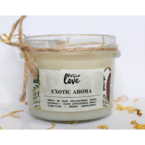 Natura Love Exotic Aroma - Świeca sojowa