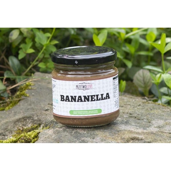 Przetwolove Bananella – banany z gorzką czekoladą (200ml)