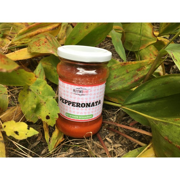 Przetwolove Pepperonata (320ml) – sos z pieczonej papryki z pomidorami i czosnkiem