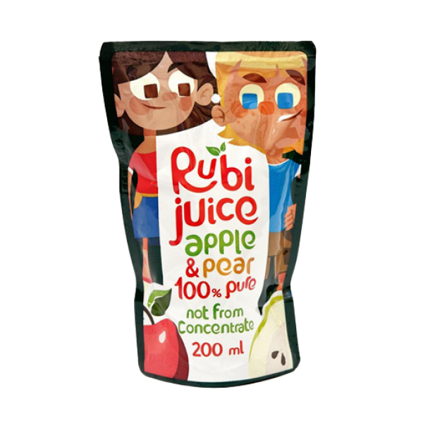 Rubi Juice soczek szkolny jabłko-gruszka NFC ze słomką 200 ml