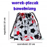 Baby Ball Worek plecak na buty kapcie dla przedszkolaka do żłobka kolorowy mały - piłki 