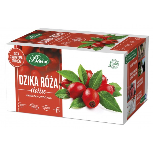 Bi FIX Classic DZIKA RÓŻA Herbatka owocowa ekspresowa 20 x 2,5 g