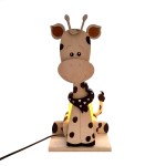 Lampka drewniana dla dziecka Żyrafa